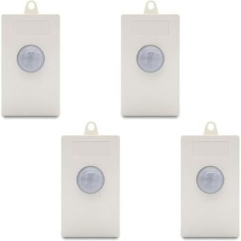 Smart Motion Sensor Set of 4 – Wireless Infrared Motion Detectors for Home Security and Automation