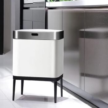 Stainless Steel Trash Can Automatic Kitchen Cabinet Storage Household Cleaning Tools Garbage Bin Sensor
