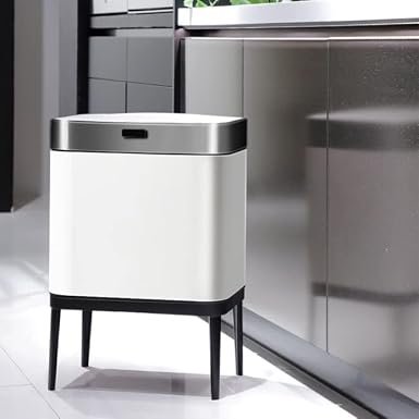 Stainless Steel Trash Can Automatic Kitchen Cabinet Storage Household Cleaning Tools Garbage Bin Sensor