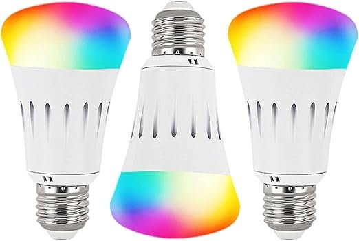 WiFi Smart Light Bulb, APP Control Dimming Warm White/Cold White/16 Million RGB Color Changing Light Bulb, Equivalent to 70W