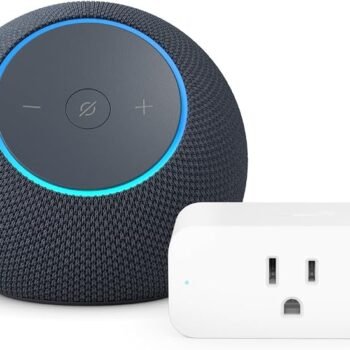 Smart Voice-Controlled Speaker and Wi-Fi Smart Plug Set for Convenient Home Automation