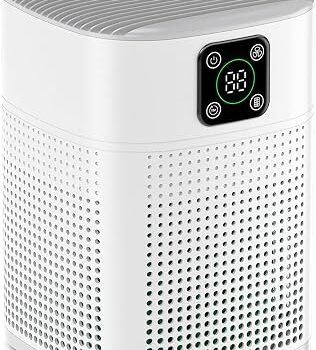 Air Purifiers for Bedroom, H13 HEPA Filter Up to 1095 Ft², White